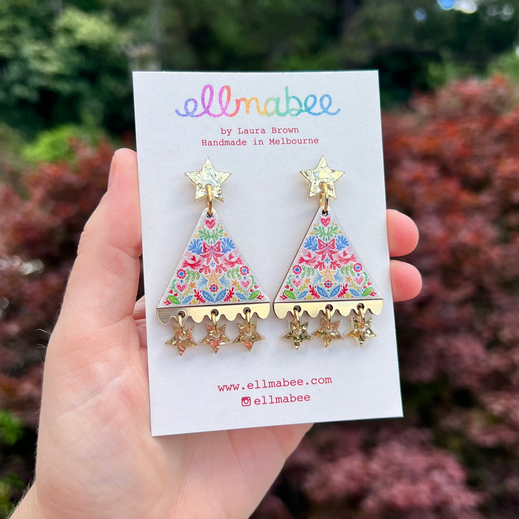 BOXING DAY SALE Christmas Tree Earrings